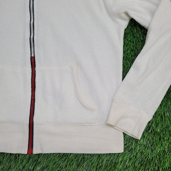 Vintage Y2K Tommy-Hilfiger Terry Hoodie Jacket Womens 2XS/XS 17x19 Cropped - Picture 5 of 14